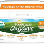 Happy Baby Organics Infant Formula, Milk Based Powder with Iron Stage 1, 21 Ounce (Pack of 1) packaging may vary